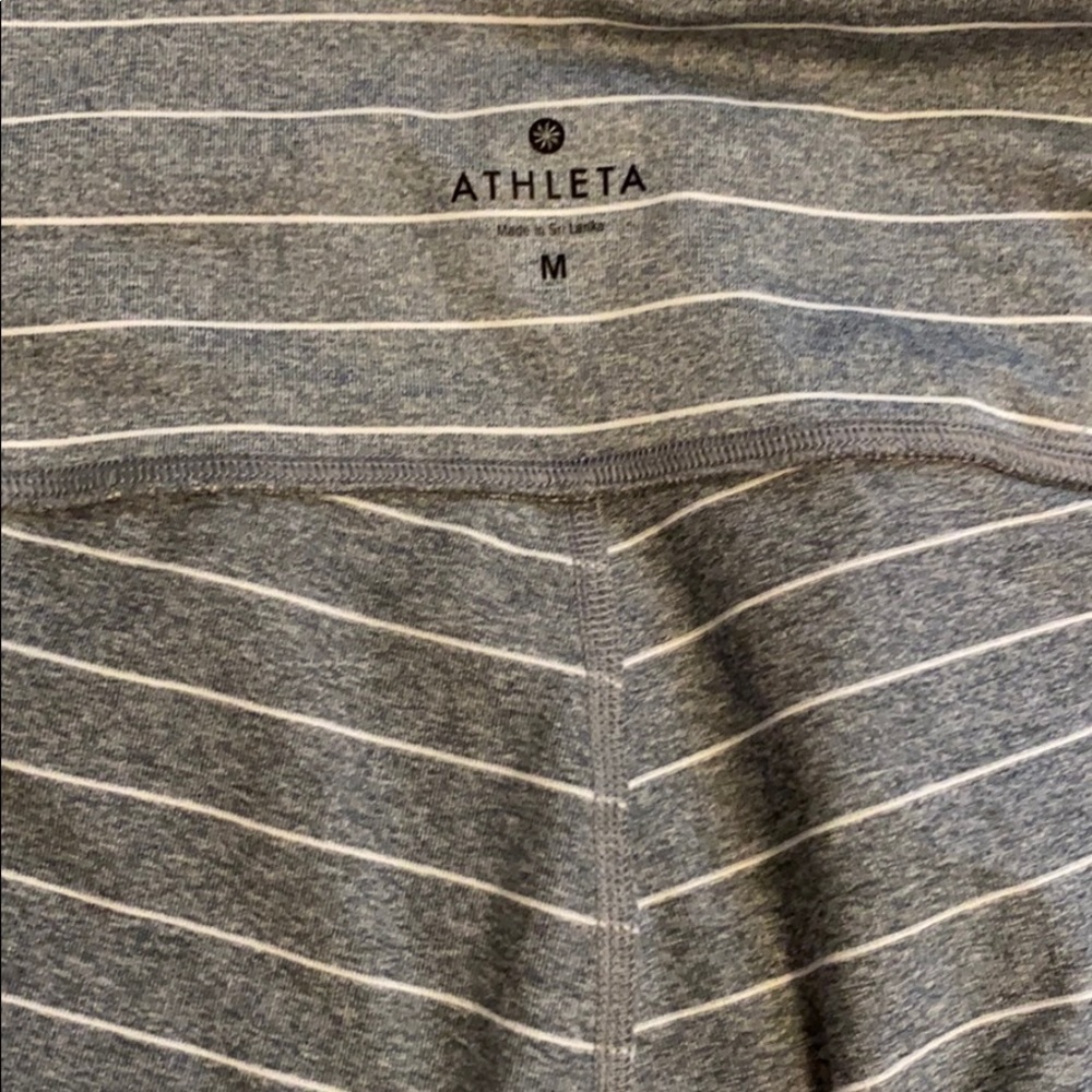 Athleta striped leggings size M